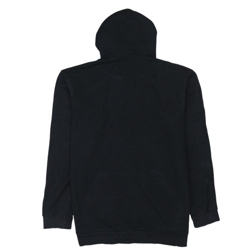 Adidas Men’s Black Pullover Hoodie M Graphic Logo Fleece Sportswear