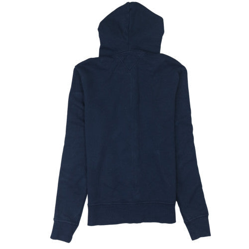 Tommy Hilfiger Mens Blue Full Zip Hoodie M Logo Cotton Sweatshirt