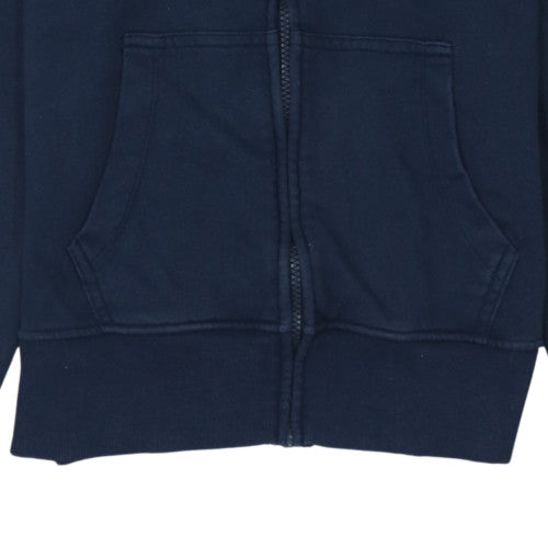 Tommy Hilfiger Mens Blue Full Zip Hoodie M Logo Cotton Sweatshirt