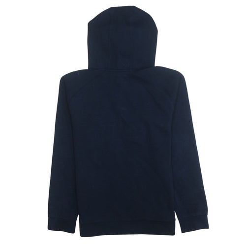 Lacoste Men's Blue 1/4 Zip Hooded Sweatshirt M Pullover Fleece