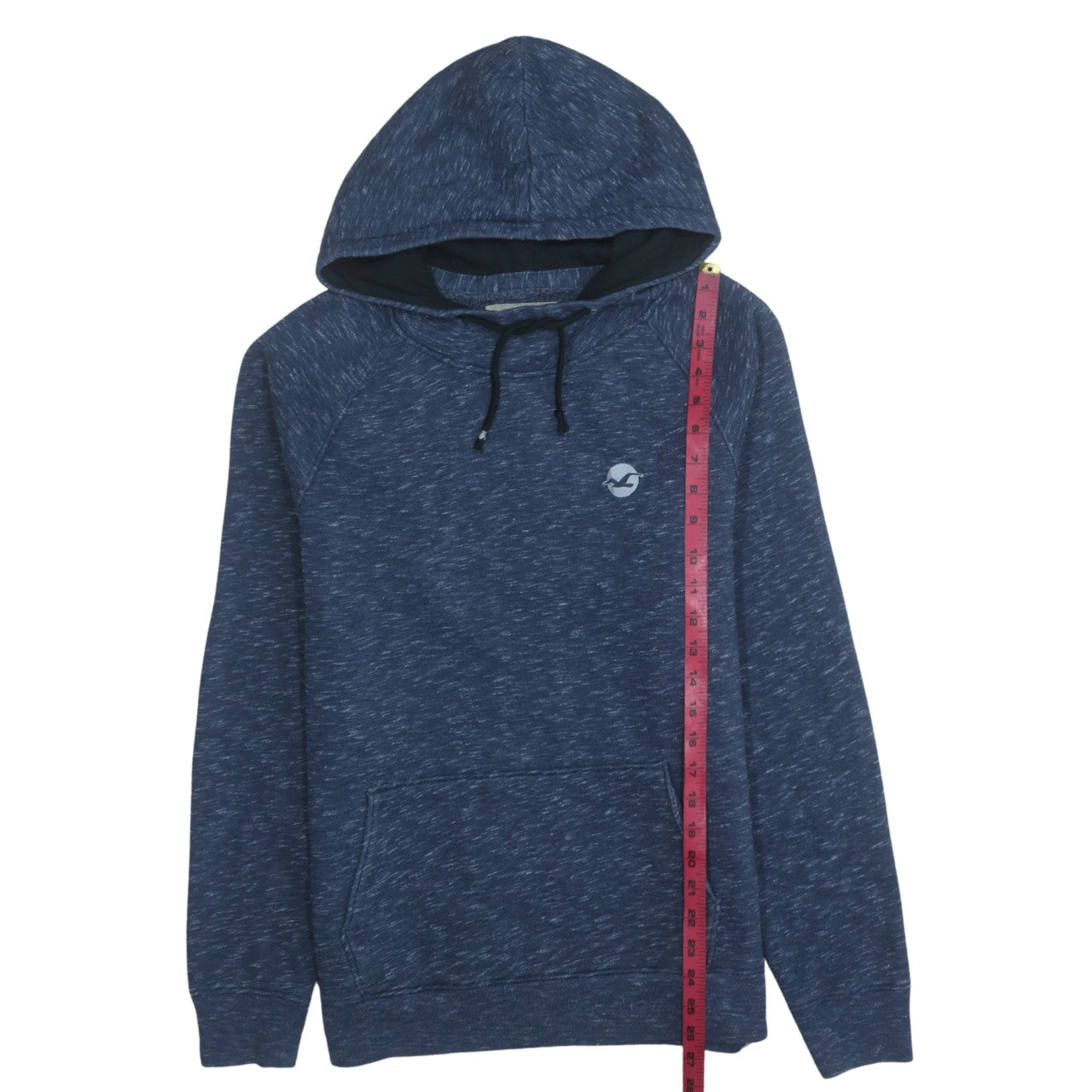 Hollister Men’s Blue Pullover Hoodie Medium Logo Classic Fit