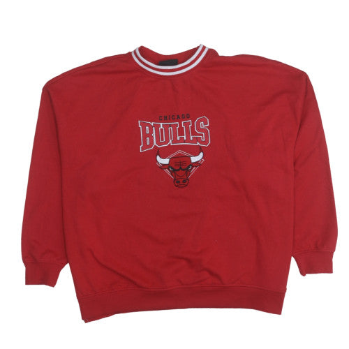 NBA Chicago Bulls Red Crew Neck Sweatshirt Women XL