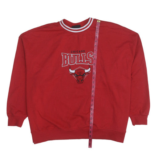 NBA Chicago Bulls Red Crew Neck Sweatshirt Women XL