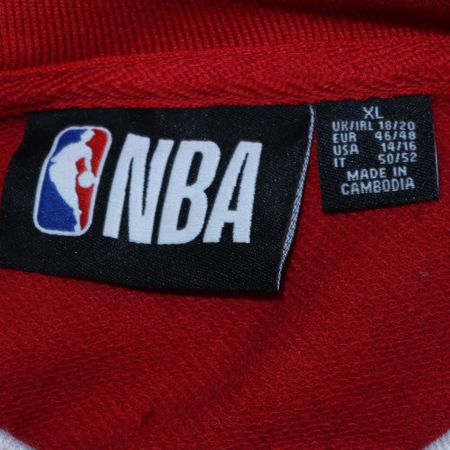 NBA Chicago Bulls Red Crew Neck Sweatshirt Women XL