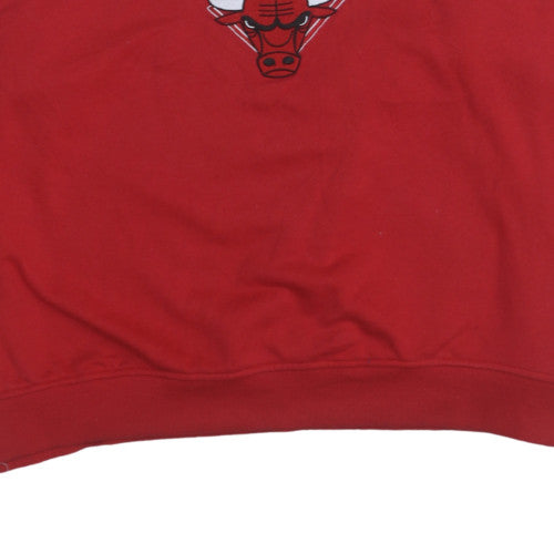 NBA Chicago Bulls Red Crew Neck Sweatshirt Women XL
