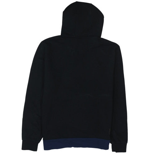 Diesel Mens Black Blue XL Pullover Hoodie with Logo