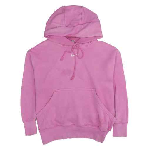 Nike Women Pink Pullover Hoodie Medium Hooded Sweatshirt