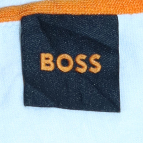 Hugo Boss Men's White Crew Neck Classic Cotton T-Shirt Size XL