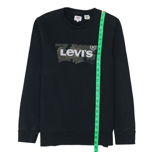 Levi's Men's Black Logo Pullover Sweatshirt Size S