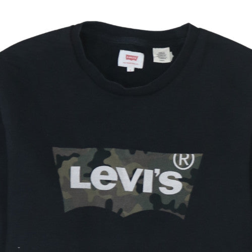 Levi's Men's Black Logo Pullover Sweatshirt Size S