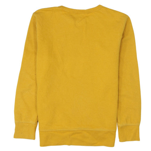 GAP Boys Yellow Crew Neck Pullover Sweatshirt XL 12-13 Years Cotton Blend