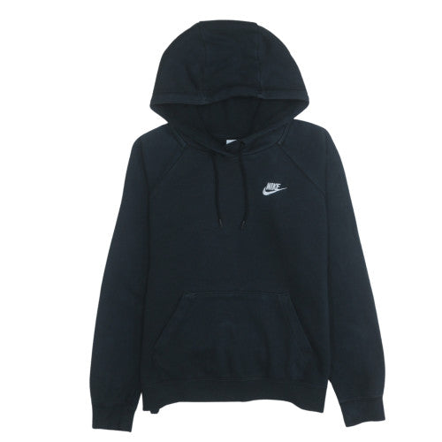 Nike Women's Black Pullover Hoodie Size S Cotton Blend Logo Sweatshirt