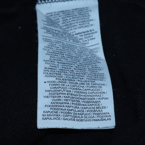 Nike Women's Black Pullover Hoodie Size S Cotton Blend Logo Sweatshirt