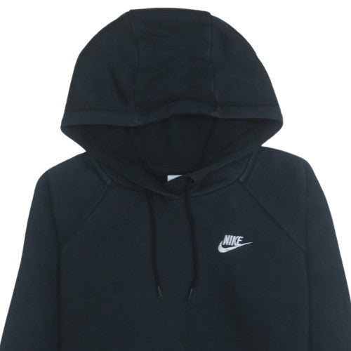Nike Women's Black Pullover Hoodie Size S Cotton Blend Logo Sweatshirt