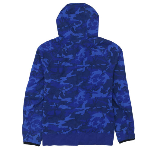 Nike Boys Blue Camo Full Zip Hoodie XL (13-15 Years) - Fleece Sweatshirt