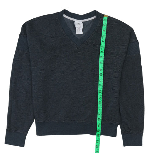 Reebok Women’s Black V-Neck Pullover Sweatshirt Size S