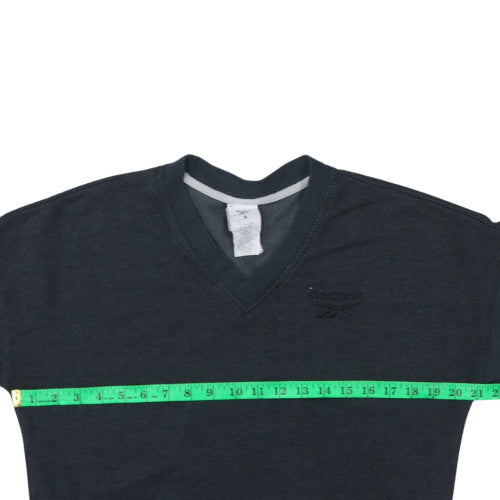 Reebok Women’s Black V-Neck Pullover Sweatshirt Size S