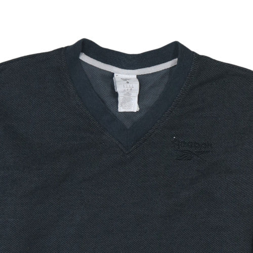 Reebok Women’s Black V-Neck Pullover Sweatshirt Size S