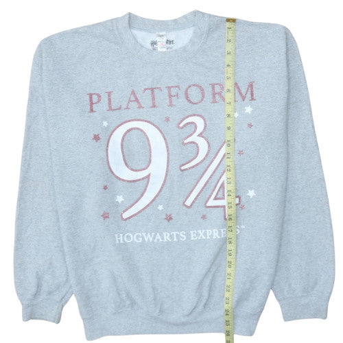 Harry Potter Platform 9¾ Grey Sweatshirt Women's L 16-18 Pullover
