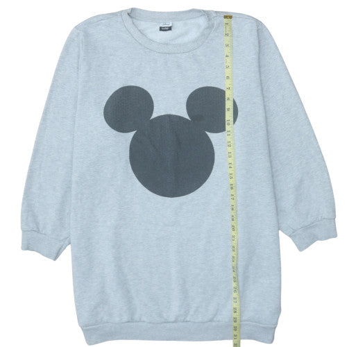 Disney at George Womens Grey 2XL Mickey Graphic Pullover Sweatshirt