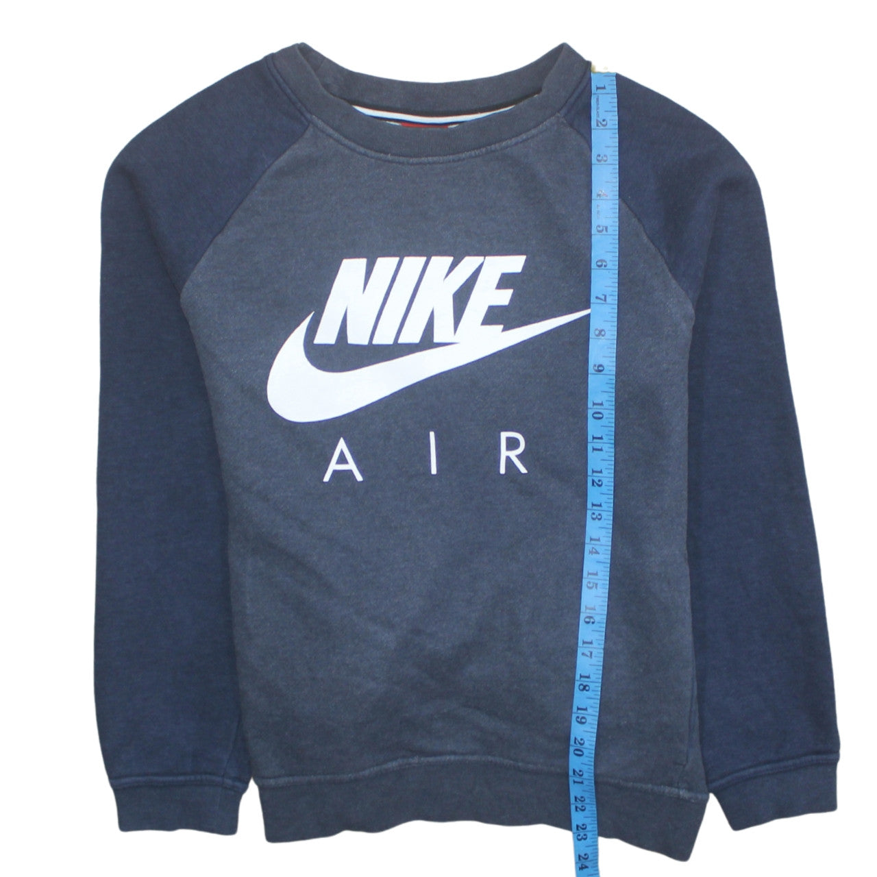 Nike Men's Blue XS Pullover Crew Neck Sweatshirt Graphic Print