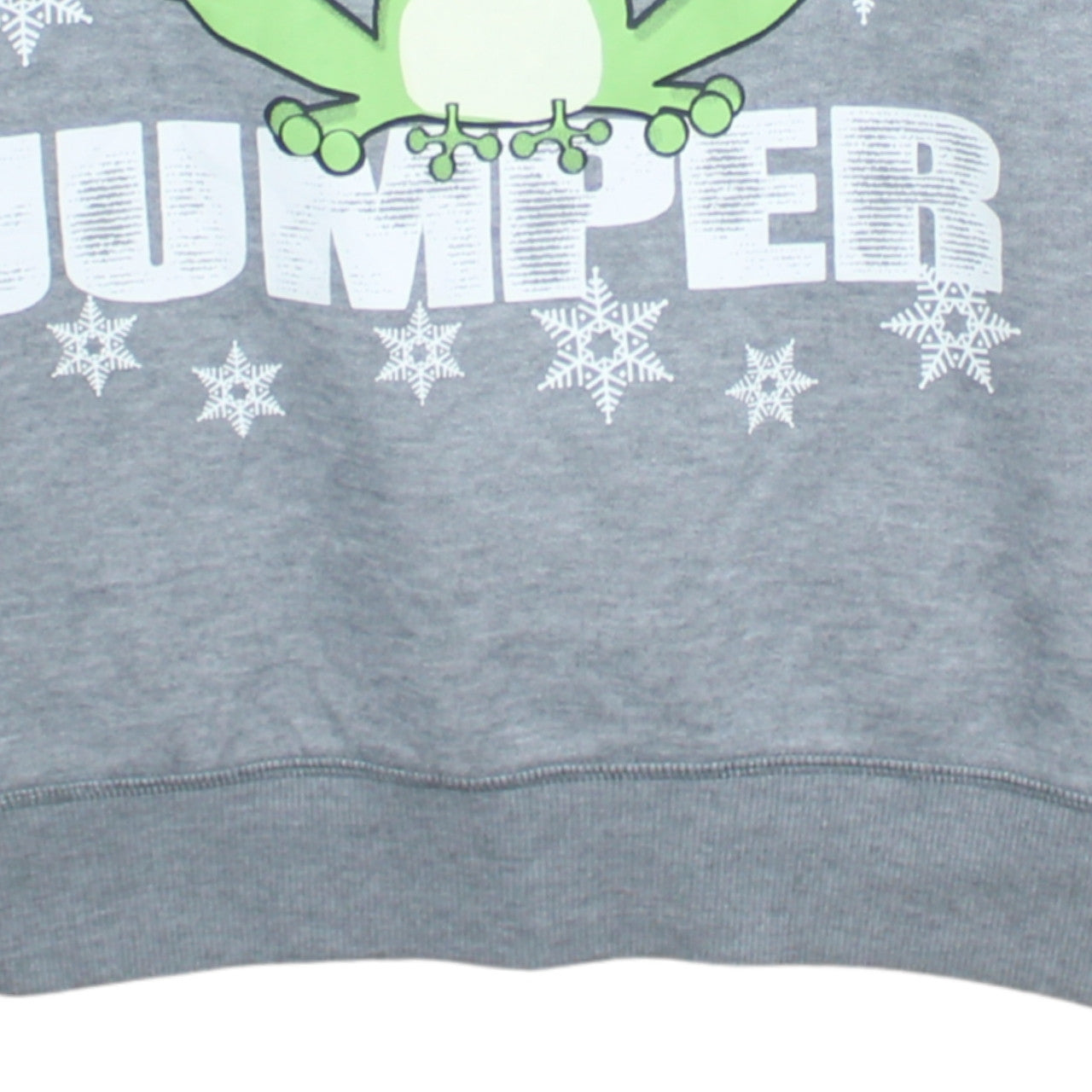 Easy Mens Grey XL Christmas Frog Sweatshirt Pullover Jumper