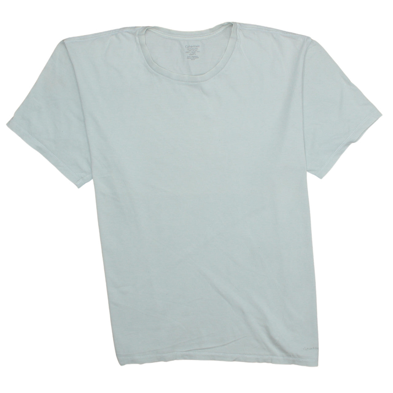 Calvin Klein Men's White Cotton Crew Neck XL T-Shirt