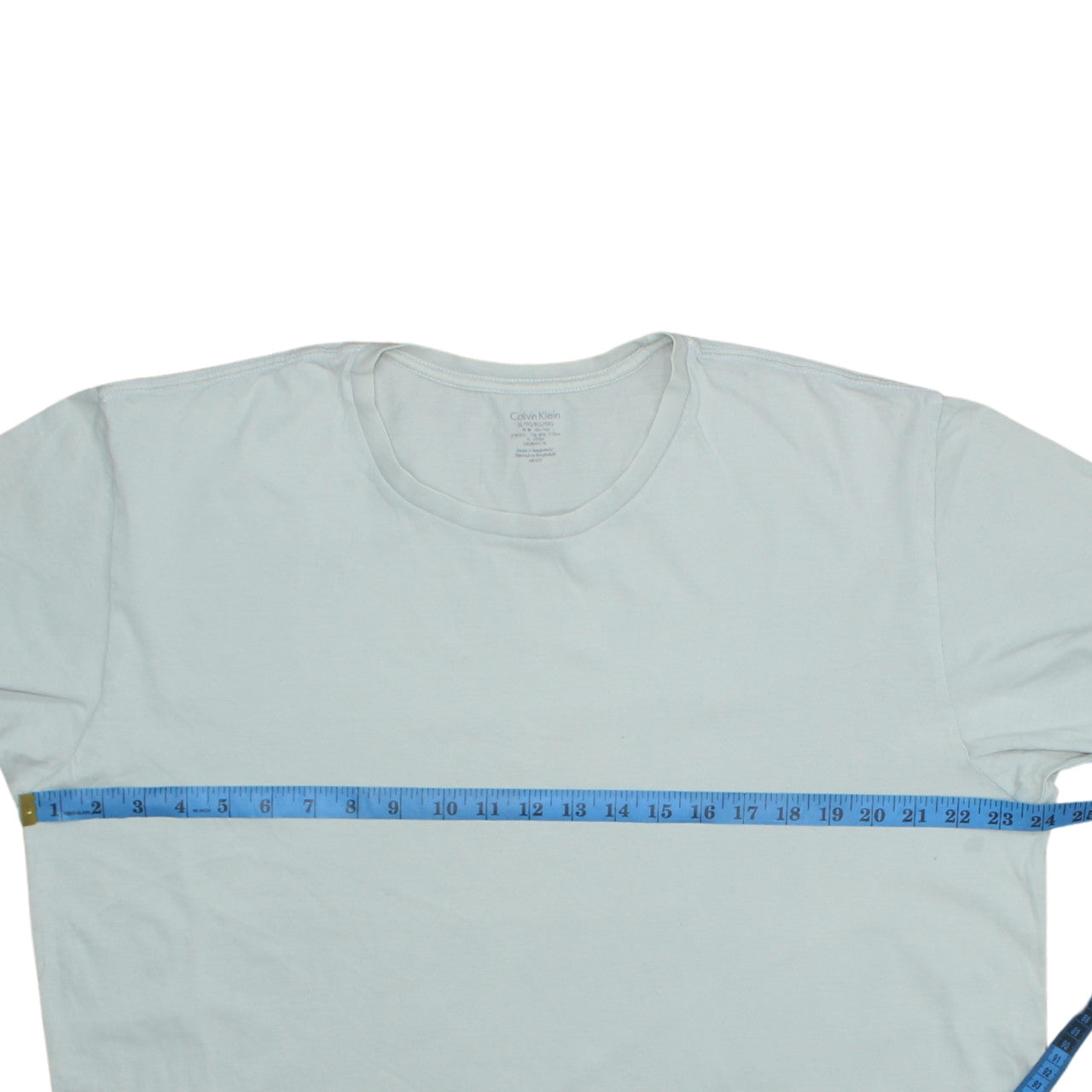 Calvin Klein Men's White Cotton Crew Neck XL T-Shirt