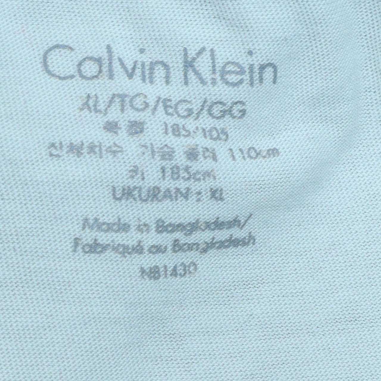 Calvin Klein Men's White Cotton Crew Neck XL T-Shirt
