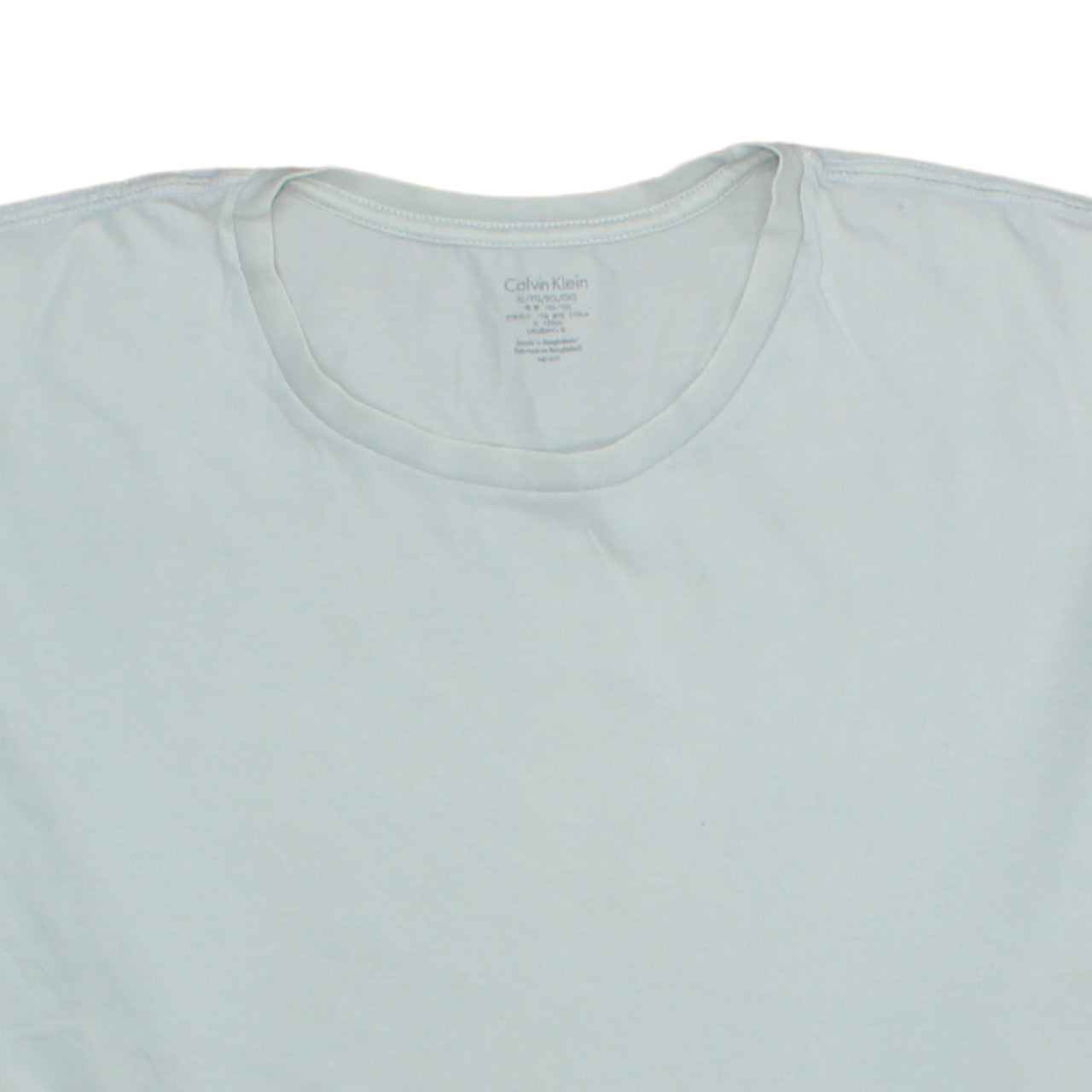 Calvin Klein Men's White Cotton Crew Neck XL T-Shirt