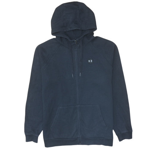 Under Armour Mens Black XL Full Zip Hoodie Warm Fleece Sweatshirt