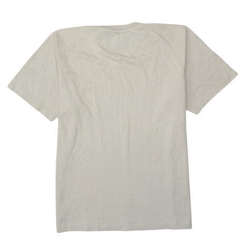 Adidas Men's Beige Cotton Crew Neck Short Sleeve T-Shirt L