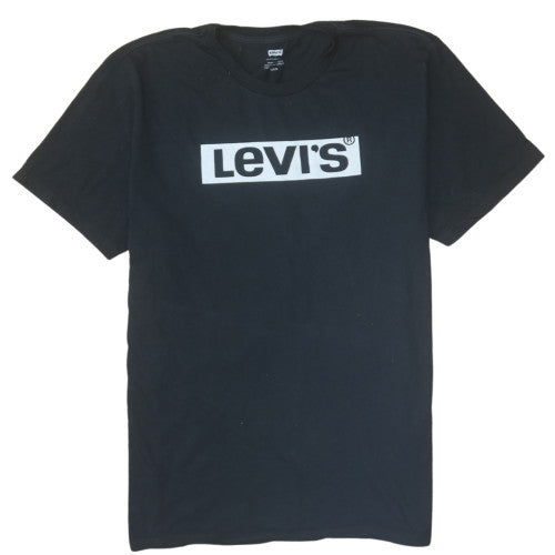 Levi's Men's Black Regular Fit Logo Short Sleeve T-Shirt Size L