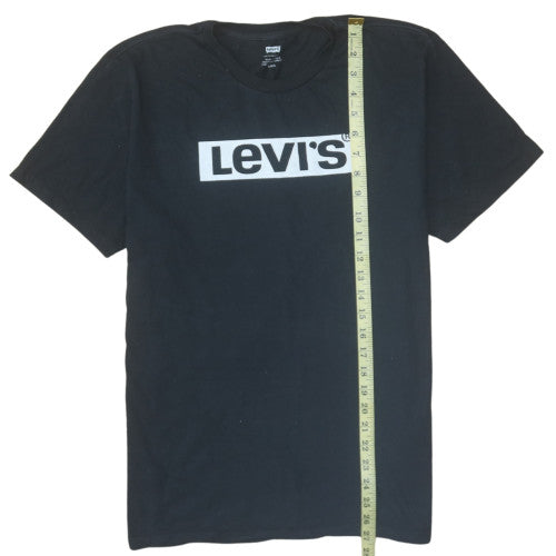 Levi's Men's Black Regular Fit Logo Short Sleeve T-Shirt Size L