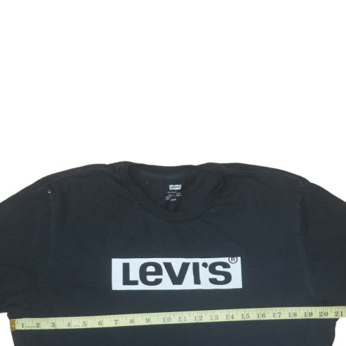 Levi's Men's Black Regular Fit Logo Short Sleeve T-Shirt Size L