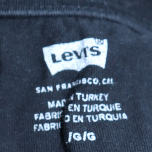 Levi's Men's Black Regular Fit Logo Short Sleeve T-Shirt Size L