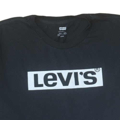 Levi's Men's Black Regular Fit Logo Short Sleeve T-Shirt Size L