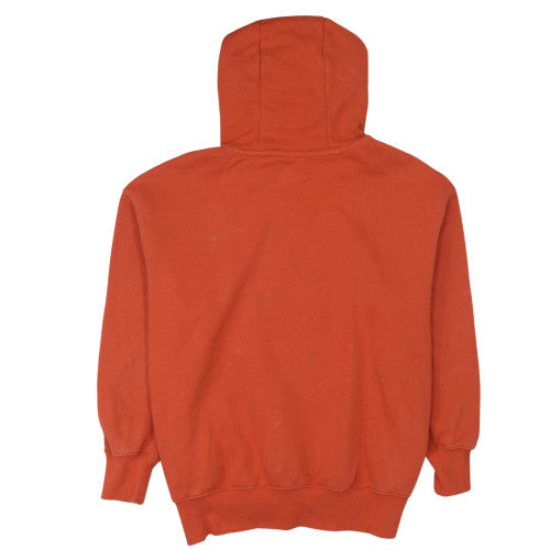 Nike Men's Orange Pullover Hoodie Medium Regular Fit Fleece