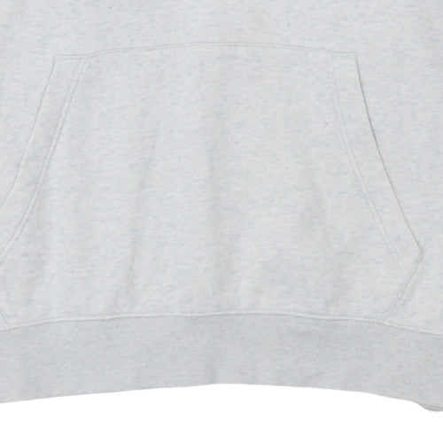 Nike Men's Grey XL Pullover Hoodie with Logo and Drawstring