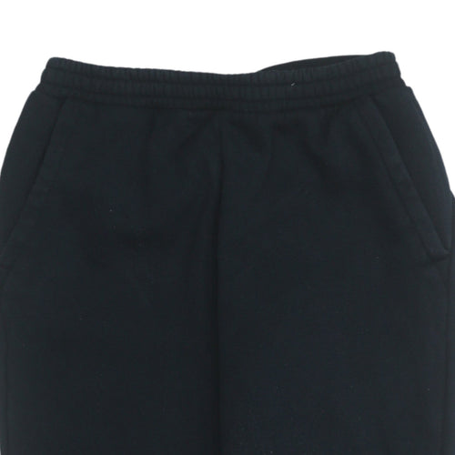 Adidas Boys Black Jogger Activewear Sweatpants 12 Years Fleece Tapered Fit