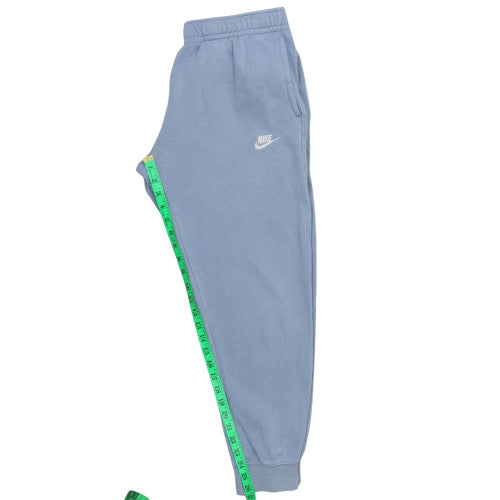 Nike Womens Blue Jogger Sweatpants M Elastic Waist Fleece Lined