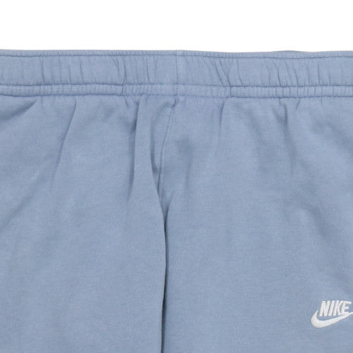 Nike Womens Blue Jogger Sweatpants M Elastic Waist Fleece Lined