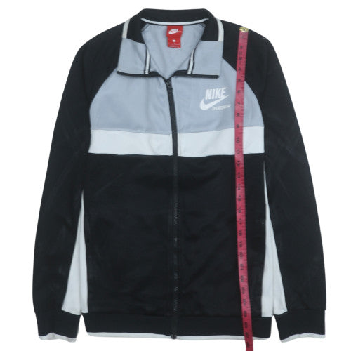 Nike Men's Black & Grey Track Jacket Size L Full Zip Polyester