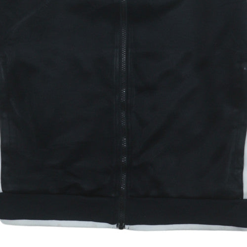 Nike Men's Black & Grey Track Jacket Size L Full Zip Polyester