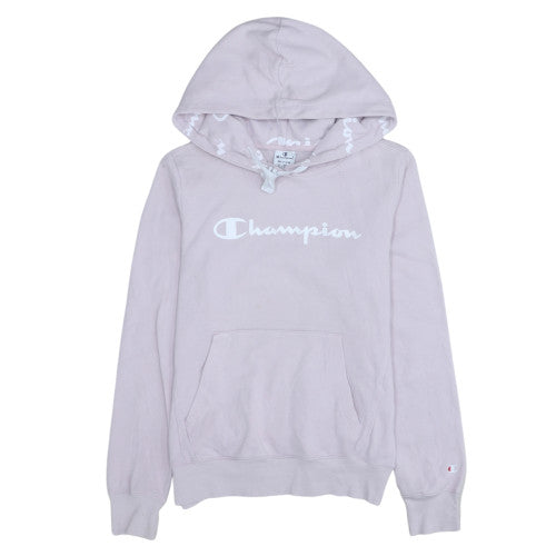 Champion Womens Pink Pullover Hoodie Medium Cotton Blend Casual