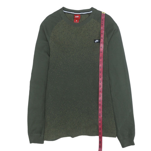 Nike Men's Green Small Pullover Crew Neck Sweatshirt