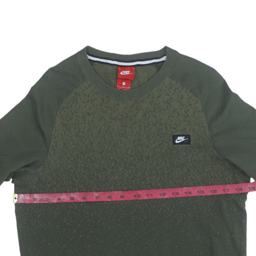 Nike Men's Green Small Pullover Crew Neck Sweatshirt