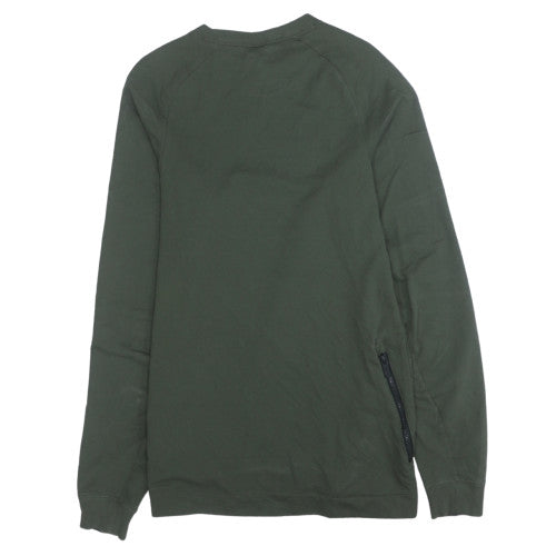 Nike Men's Green Small Pullover Crew Neck Sweatshirt