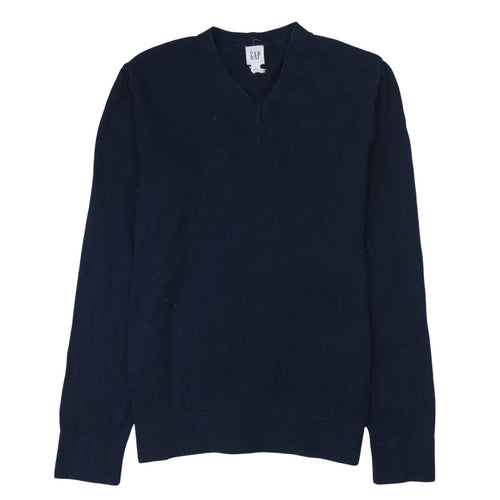 GAP Men's Blue V-Neck Long Sleeve Pullover Sweatshirt Size S