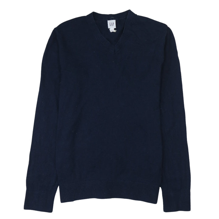 GAP Men's Blue V-Neck Long Sleeve Pullover Sweatshirt Size S